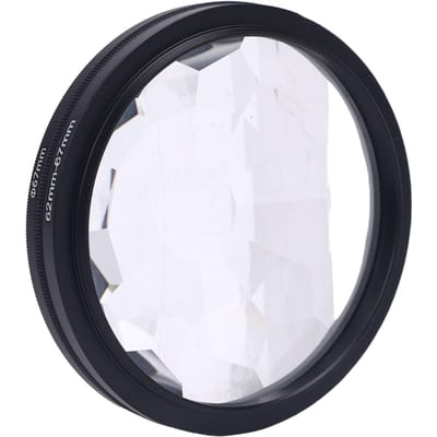 Filtre Prisme Kaléidoscope 67MM Effets Spéciaux Double Face Multicouche Revêtu Objectif d'Appareil Photo avec