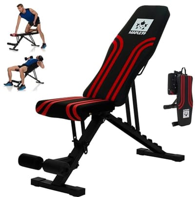 Verstelbare Halterbank voor Thuisfitness - Professionele Fitnessapparatuur met 8 Posities, Vouwbaar Ontwerp en Zware Stalen Constructie