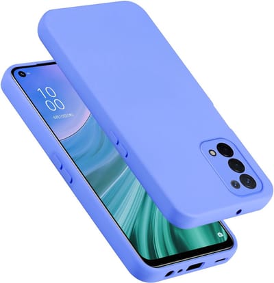 Cadorabo Hoesje geschikt voor OPPO A54 5G / A74 5G in LIQUID LICHT PAARS - Beschermhoes gemaakt van flexibel TPU silicone Case Cover