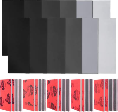 Schuurspons Set - Schuurpads Vellen - Fijn Schuurwerk - Ultra Fijn Grit - 32 Stuks - Rood