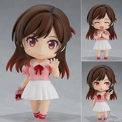 Nendoroid Chizuru Mizuhara 10CM Rent-A-Girlfriend Gearticuleerd Actiemodel Schattig Anime Model Kit Bureaublad Decoratie Speelgoed Cadeau gray