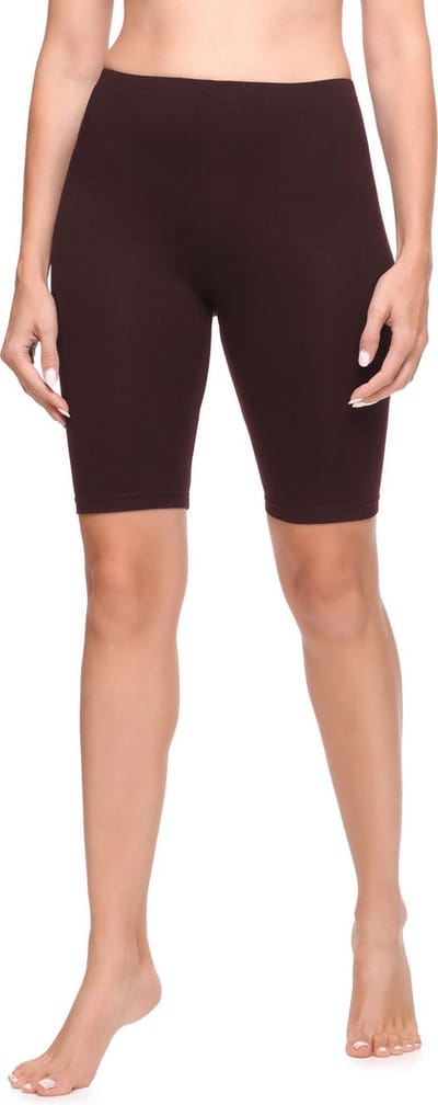 Ladeheid Dames Leggings - Shorts - Korte - Katoen - Sportbroek - LA-LA40-131-LE - Bruin - XS