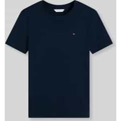 slim fit T-shirt van puur katoen
