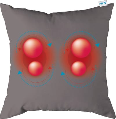 Comfy massagekussen | grijs | massage apparaat met infrarood warmtefunctie | adapter voor auto