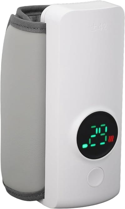 RWB® Flessenwarmer Onderweg - Flessenwarmer - Fleswarmer - Wit - 15cm x 10cm x 8cm