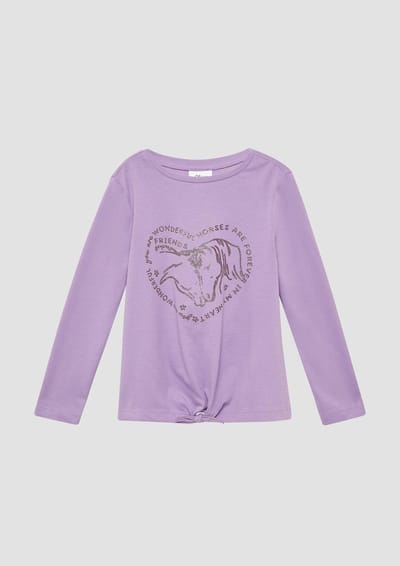 Loose Fit Lange Mouwen T-shirt met Glitters voor Meisjes s.Oliver