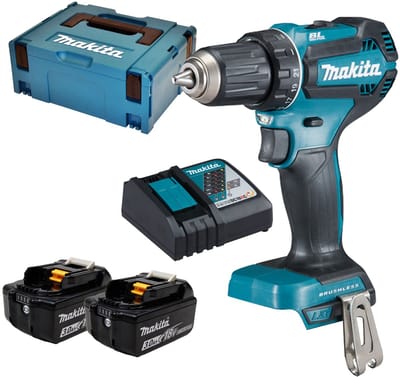 Makita DDF485RFJ DDF485RFJ Accu-schroefboormachine 18 V 3 Ah Li-ion Incl. 2 accus, Incl. koffer, Incl. lader