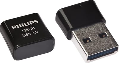 Philips FM12FD90B Pico Edition - 128 GB opslagcapaciteit - USB 3.0 - Keychain - Zwart