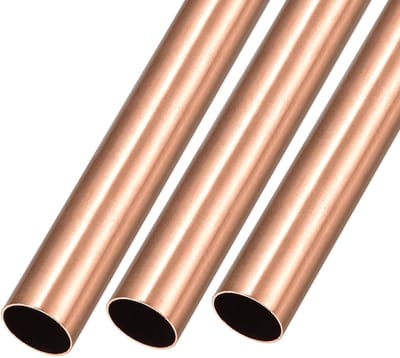 Dailygoody - Koperen buis - Rechte slangen - 200 mm lengte - 14 mm diameter - Perfect voor zelfbouw en kunsthandwerk - 3 stuks