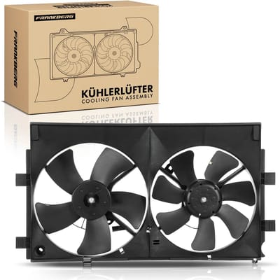Frankberg 1x Motorradiateur Dubbele ventilator