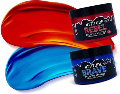 Attitude Hair Dye - HARLEY Duo Semi permanente haarverf kit - Rood/Blauw