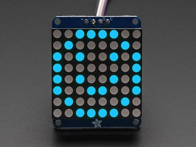 Small 1.2 inch 8x8 LED Matrix w/I2C Backpack - Blauw Adafruit 1052