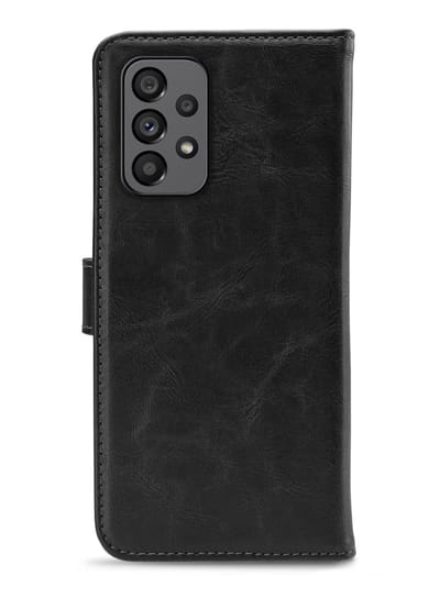 My Style Telefoonhoesje geschikt voor Samsung Galaxy A73 Hoesje | My Style Flex Wallet Bookcase Portemonnee | Pasjeshouder voor 3 Pasjes | Telefoonhoesje voor Pinpas / OV Kaart / Rijbewijs - Zwart