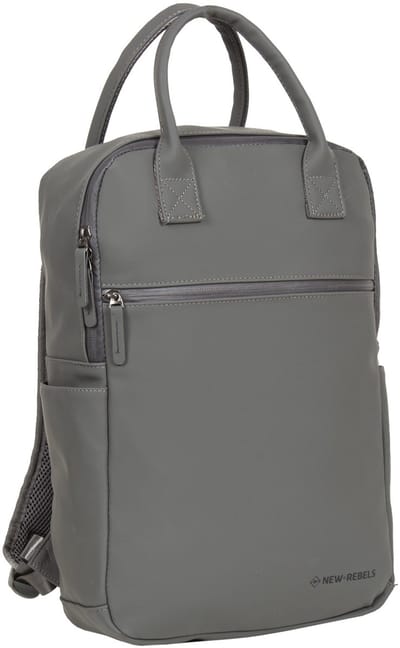New Rebels ® Harper 3- Rugtas - Waterafstotend - Laptoptas 14 inch - 12 Liter - Waterproof Rugzak - Antraciet Grijs