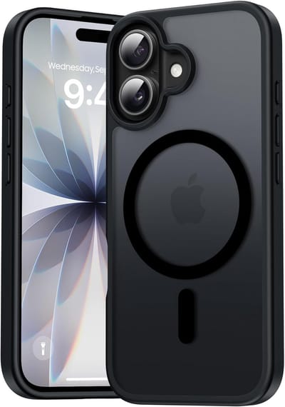 Hoesje geschikt voor iPhone 17 Hoesje Zwart - Geschikt voor iPhone 17 MagSafe Case Mat Zwart - Hoesje geschikt voor iPhone 17 Doorzichtig Mat Zwart - Mat Zwart