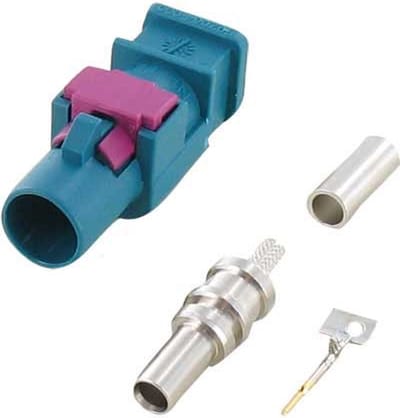 Fakra male recht connector