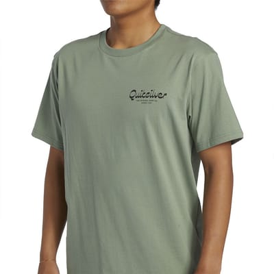Quiksilver Island Mode T-shirt Met Korte Mouwen Groen XS Man