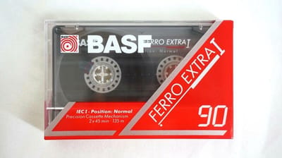 Audio Cassette Tape BASF 90 Ferro Extra I / Sealed Blanco Cassettebandje / Cassettedeck / Walkman.