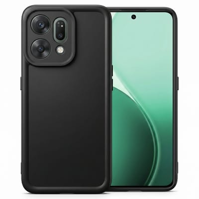 Geschikt voor Oppo Reno 14 5G Hoesje - Siliconen Matte Back Cover - Zwart
