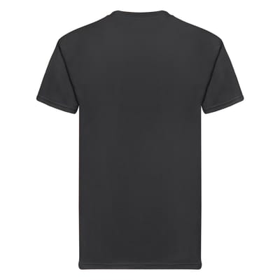 Fruit of the Loom Unisex Super Premium Effen T-shirt voor volwassenen (Zwart)