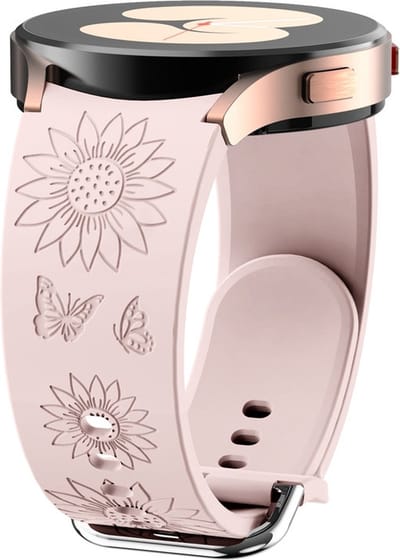 Siliconen bandje - geschikt voor Samsung Galaxy Watch 7 / Watch FE / Watch 6 / Watch 6 Classic / Watch 5 / Watch 5 Pro / Watch 4 / Watch 4 Classic - roze