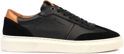 Bufflox dublin sneakers heren zwart leer