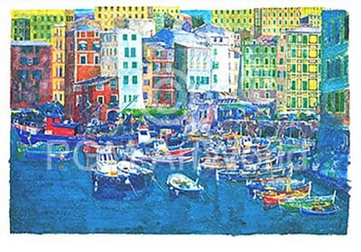 Kunstdruk Ralf Westphal - Camogli / Levante 100x70cm
