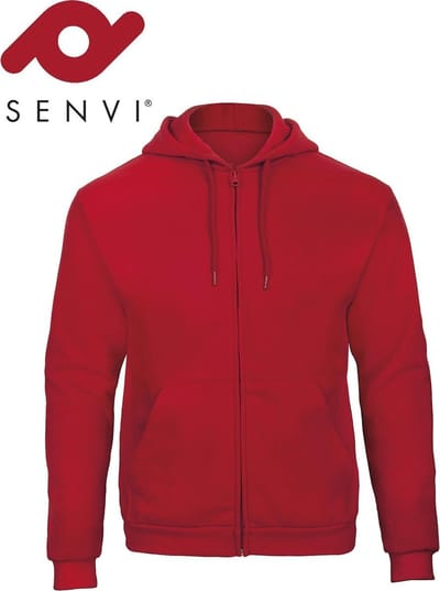 Senvi Hoodie Full Zip Maat M (Kleur Donker Rood)