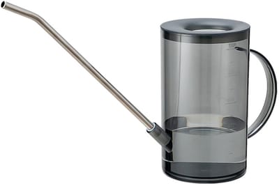 Gieter voor kamerplanten met lange uitloop, plantengieter, kleine gieters, binnengieters voor kamerplanten, bloemen, vetplanten 1L / 34oz (grijs)