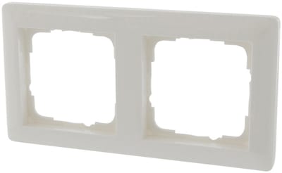 Gira System 55 afdekraam 2-voudig glanzend wit