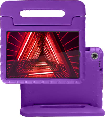 Hoes - Geschikt voor Lenovo Tab M10 FHD Plus (2e / 2nd Generatie) - Kinderhoes Shockproof Bumper - Kidsproof Case - Tablet Hoesje - Kinder Hoes Cover - Paars