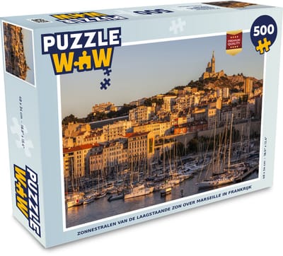 Puzzel Zon - Haven - Marseille - Legpuzzel - Puzzel 500 stukjes