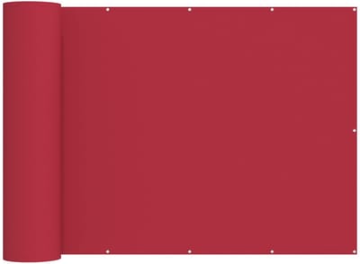 vidaXL - Balkon - Privacy - Scherm - 180 - x - 700 - cm - Stof - met - PU-coating - Rood