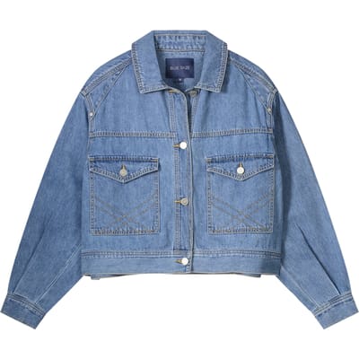 Summum Woman Boxy Denim Jacket Denim Size: 38 | Denim Jackets Outlet | Dames | Blauw