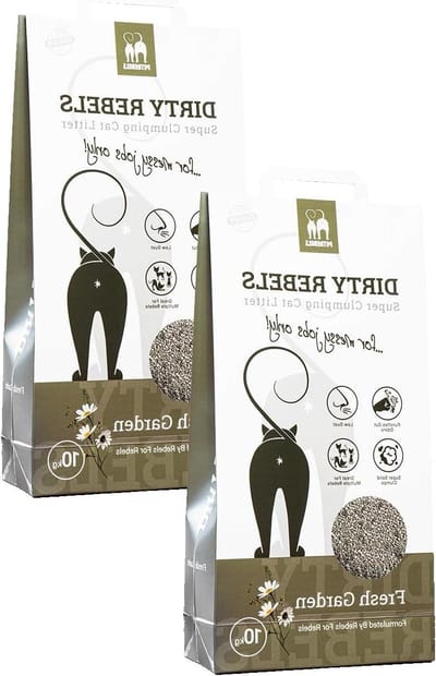 SnelShoppen - Kattenbakvulling 2 x 10 Liter, 100% Natuurlijk, Sterke Klonten, Vers Tuin Geur, Voor Eén of Meer Katten