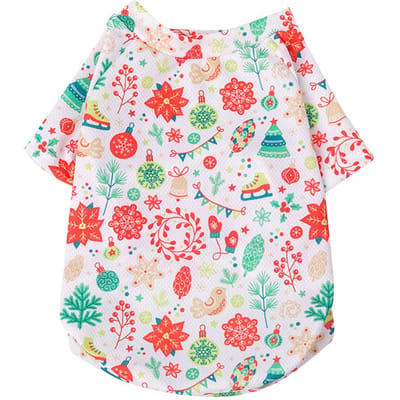 Kerstkleding voor honden, Nieuwjaarskostuums voor katten en honden, kerststijl hondenjas, huisdierbenodigdheden, maat XS-2XL XS Bust28cm back18cm red