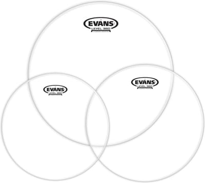 Evans velSet G1, clear, standaard, ETP-G1CLR-S - Drumvellen set