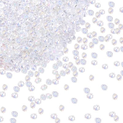 Kralen 4 mm Facetkralen Transparant AB-kleur Ronde Glaskristalkralen Facetkralen voor Armbanden Halsketting Oorbellen Sieraden Maken