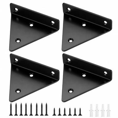 4 stuks zwevende plankhouders, onzichtbare driehoekige wandhouders, verborgen wandhouders, wandmontage, robuuste metalen wandhouders voor opbergrek, boekenrek