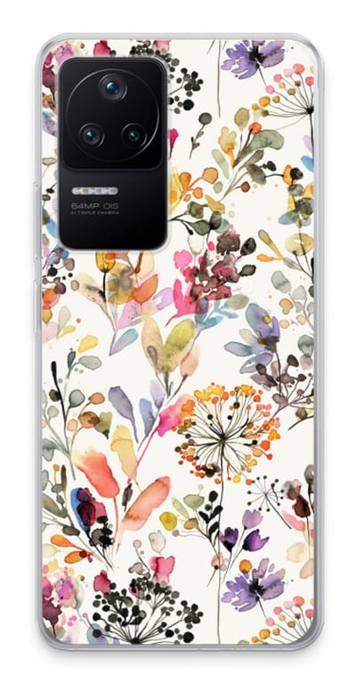 Case Company® - Hoesje geschikt voor Xiaomi Poco F4 hoesje - Wilde grassen - Soft Cover Telefoonhoesje - Bescherming aan alle Kanten en Schermrand