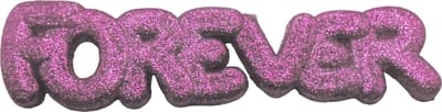 Broche kinderen roze glitter - forever