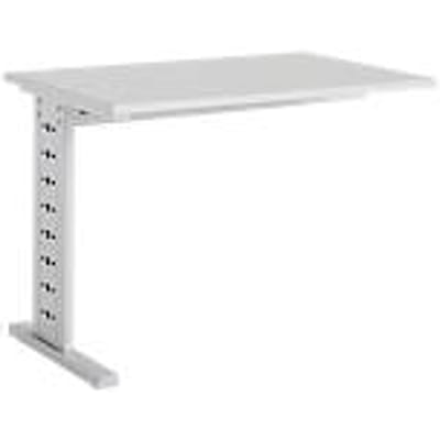 Schäfer Shop Select Aanbouwtafel Moxxo IQ, rechthoekig, C-poot, B 1000 x D 600 x H 735 mm, lichtgrijs