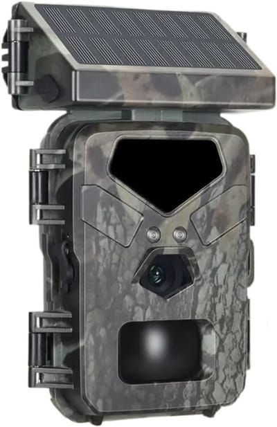Solar Panel Kit - Oplaadbare Camera - Wildlife Observatie - Intelligente Laadcontrole - 105mm x 75mm x 43mm - Zwart