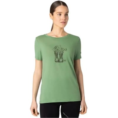 Supernatural Blossom Boots Tee Women´s (Maat - XL, Kleur - Loden Frost/Stone Grey)