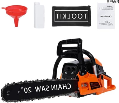 RFWR® 20 Inch Benzine Kettingzaag 58CC - Krachtige en Draagbare Houtzaag voor Efficiënt Snoeien en Zagen