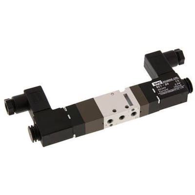 5/3 M5 Middendruk Magneetventiel 24V DC 2-10bar/28-140psi YPC
