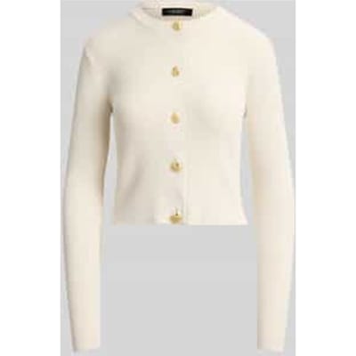 slim fit gebreid jack met knoopdetails