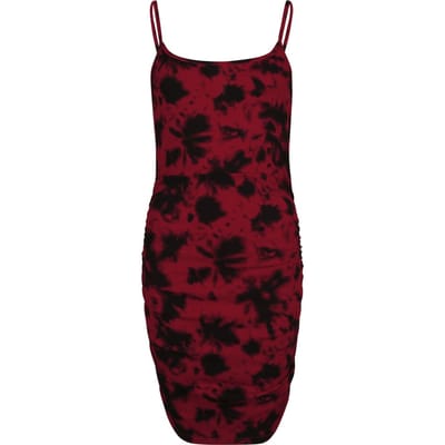R.E.D. Rock-Engineered Design multicolor aansluitende korte jurk met tie-dye was - Dames - S