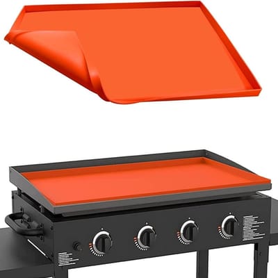28 Inch Silicone Griddles - Herbruikbare Voedselveilige Siliconen Beschermhoes voor Buiten Grillen, Barbecue en Bakmat (72 x 46cm) met Accessoires voor Grillplaten
