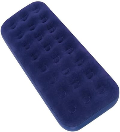 Luchtbed - Opblaasbaar bed - Kamperen en reizen - Waterdichte afwerking - 191 x 137 cm - Blauw